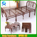 Sturdy metal folding bed